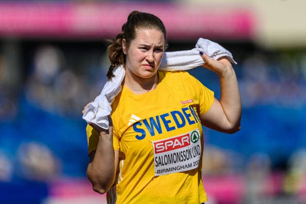 260812 Ebba Salomonsson Lind of Sweden ahead of the women’s discus throw during Day 3 of the 2026 European Athletics Championships on August 12, 2026 in Birmingham. Photo by Mathias Bergeld, BILDBYRAN, code MB MT1066. track and field, athletics, friidrett, friidrotts EM, 2026 European Athletics Championships, 3 BBENG, Sweden, discus throw Copyright: MATHIASxBERGELD BB260812MB007