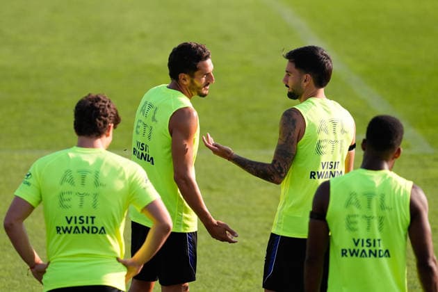 Football, Spain, Atlético Madrid, Training