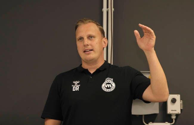 Photo: Coach David RÖHRIG, Bad Schwartau; Handball Bundesliga Season Opener; Press Conference of the Northern Clubs in Kiel on Tuesday, August 11, 2026
