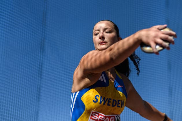 August 12, 2026: Caisa Marie Lindfors of Sweden competes in the women’s discus throw during Day 3 of the 2026 European Athletics Championships on August 12, 2026 in Birmingham. Photo by Mathias Bergeld. BILDBYRAN code MB MT1066. track and field athletics friidrett friidrotts em em friidretts em 2026 European Athletics Championships 3 BBENG Sweden sverige discus throw diskos diskus  Copyright: MATHIASxBERGELD BB260812MB017