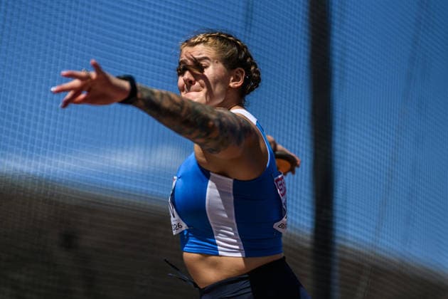 August 12, 2026: Alexandra Emilianov of Moldova competes in the women’s discus throw during Day 3 of the 2026 European Athletics Championships on August 12, 2026 in Birmingham. Photo by Mathias Bergeld. BILDBYRAN code MB MT1066. track and field, athletics, friidrett, friidrotts EM, 2026 European Athletics Championships, 3rd day, discus throw, diskos, diskus Copyright: MATHIASxBERGELD BB260812MB021