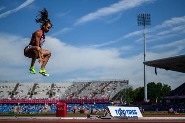 August 12, 2026: Astri Ayo Lakeri Ertzgaard of Norway competes in the women’s 400-meter qualifying round on Day 3 of the 2026 European Athletics Championships on August 12, 2026 in Birmingham. Photo by Maxim Thore. BILDBYRAN code MT MT1066 track and field athletics friidrett friidrotts em em friidretts em 2026 European Athletics Championships 3 bbeng women Norway  Copyright: MAXIMxTHORE BB260812MT020
