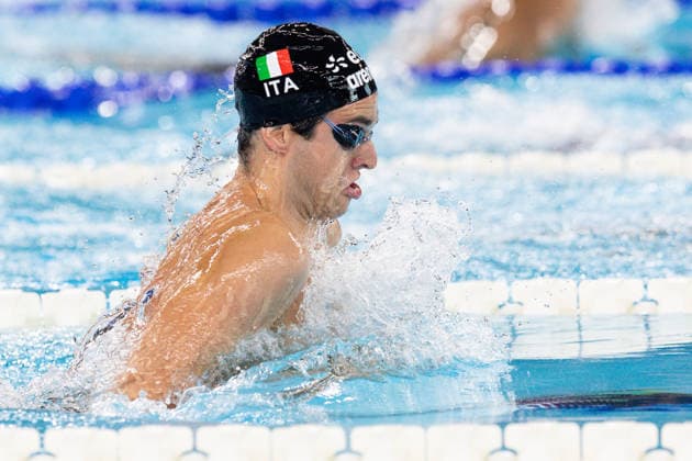 European Aquatics Championships Swimming Day 3 Christian Mantegazza during European Aquatics Championships Swimming Day 3 in Paris, France, on August 12, 2026 Paris France  Copyright: xFotoxOlimpikx originalFilename:jastrzebowski-european260812_nppqO