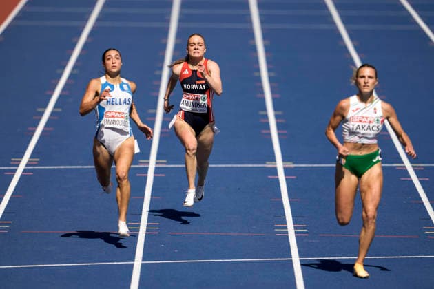 2026 European Outdoor Athletics Championships, Day 3, Birmingham, England 20260812 Maren Bakke Amundsen in the women’s 200-meter preliminary heat during the 2026 European Athletics Championships at Alexander Stadium in Birmingham on Wednesday. Photo: Beate Oma Dahle, NTB, Birmingham, England. EDITORIAL USE ONLY. RESTRICTED USE FOR BETTING. COMCOMPANIES  Copyright: xBeatexOmaxDahlex xNTBx