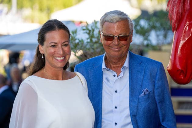 Wolfgang Bosbach and his wife Sabine Bosbach at Media Night during the 2026 FEI World Championships in Aachen, August 11, 2026; 2026 FEI World Championships in Aachen, Media Night, August 11, 2026; Aachen Copyright: xEibner-Pressefoto J.xDerondeaux EP_JDU