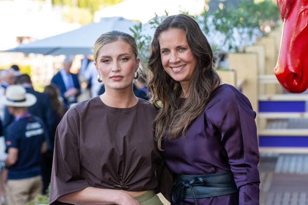 Luna Schweiger and Dana Schweiger at Media Night during the 2026 FEI World Championships in Aachen, August 11, 2026; 2026 FEI World Championships in Aachen, Media Night, August 11, 2026; Aachen Copyright: xEibner-Pressefoto J.xDerondeaux EP_JDU