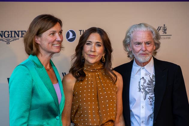 Queen Mary Elizabeth of Denmark with Lambertz owner Dr. Hermann Bühlbecker and ALRV President Stefanie Peters at Media Night during the FEI World Championships Aachen 2026, August 11, 2026 FEI World Championships Aachen 2026, Media Night, August 11, 2026, Aachen Copyright: xEibner-Pressefoto J.xDerondeaux EP_JDU