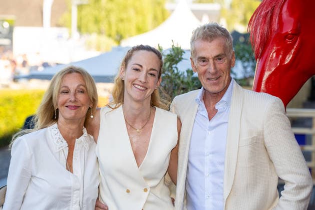 Uli Stein with his wife Cornelia and daughter Jennifer at Media Night during the 2026 FEI World Championships in Aachen, August 11, 2026; 2026 FEI World Championships in Aachen, Media Night, August 11, 2026; Aachen Copyright: xEibner-Pressefoto J.xDerondeaux EP_JDU