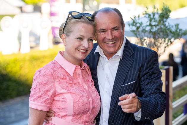 Wolfram Kons with his wife Alexa at Media Night during the 2026 FEI World Championships in Aachen, August 11, 2026; 2026 FEI World Championships in Aachen, Media Night, August 11, 2026; Aachen Copyright: xEibner-Pressefoto J.xDerondeaux EP_JDU