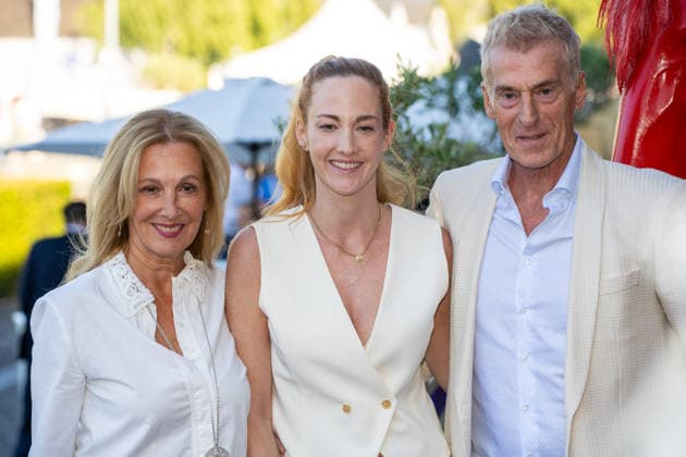 Uli Stein with his wife Cornelia and daughter Jennifer at Media Night during the 2026 FEI World Championships in Aachen, August 11, 2026; 2026 FEI World Championships in Aachen, Media Night, August 11, 2026; Aachen Copyright: xEibner-Pressefoto J.xDerondeaux EP_JDU