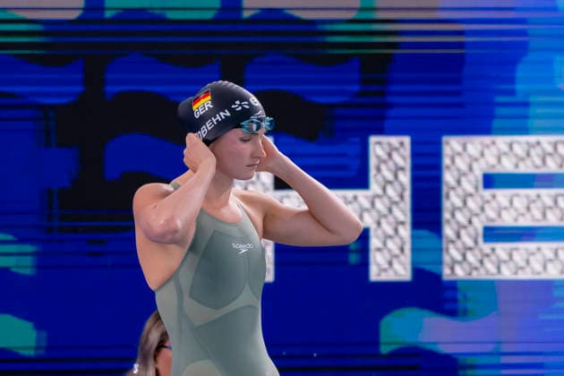 France, Paris, Centre Aquatique Olympique Metropole du Grand Paris, August 12, 2026, European Aquatics Championships, Day 13 Morning Session, Maya Tobehn, Dresdner SC, Germany, Photo by Eibner Pressefoto Tino Henschel European Aquatics Championships, Day 13 Morning Session, Paris Copyright: xEibnerxPressefotox
