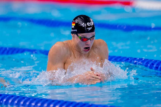 France, Paris, Centre Aquatique Olympique Metropole du Grand Paris, August 12, 2026, European Aquatics Championships, Day 13 Morning Session, Mathis Schoenung, SG EWR Rheinhessen Mainz, Germany, Photo by Eibner Pressefoto Tino Henschel European Aquatics Championships, Day 13 Morning Session, Paris Copyright: xEibnerxPressefotox