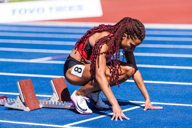 European Athletics Championships, Birmingham, August 12, 2026 BIRMINGHAM, UNITED KINGDOM AUGUST 12 Melanie Roland of Switzerland prepares for the first round of the women s 400-meter race on August 12, 2026, in Birmingham, United Kingdom Copyright: xBEAUTIFULxSPORTS UlfxSchillerx