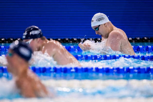 August 12, 2026: Jami Ihalainen of Finland competes in the men’s 200-meter breaststroke heats on Day 13 of the 2026 European Aquatics Championships on August 12, 2026 in Saint-Denis. Photo by Joel Marklund. BILDBYRAN code JM JM0840 bbeng swimming 2026 European Aquatics Championships EM  Copyright: JOELxMARKLUND BB260812JM080
