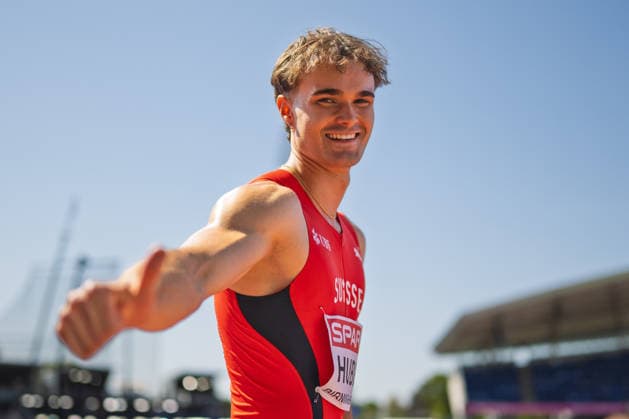BIRMINGHAM, UNITED KINGDOM - AUGUST 12: Andrin Huber of Switzerland competes in the Men s Decathlon during the European Athletics Championships at Alexander Stadium on August 12, 2026 in Birmingham, United Kingdom. England United Kingdom Copyright: xBEAUTIFULxSPORTS TobiasxLacknerx