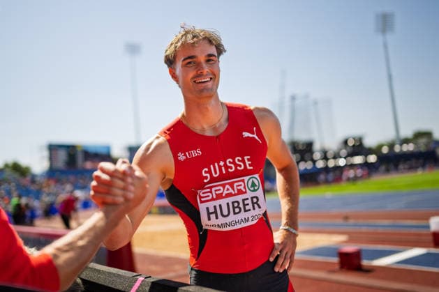BIRMINGHAM, UNITED KINGDOM - AUGUST 12: Andrin Huber of Switzerland competes in the Men s Decathlon during the European Athletics Championships at Alexander Stadium on August 12, 2026 in Birmingham, United Kingdom. England United Kingdom Copyright: xBEAUTIFULxSPORTS TobiasxLacknerx
