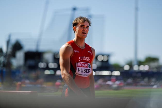 BIRMINGHAM, UNITED KINGDOM - AUGUST 12: Andrin Huber of Switzerland competes in the Men s Decathlon during the European Athletics Championships at Alexander Stadium on August 12, 2026 in Birmingham, United Kingdom. England United Kingdom Copyright: xBEAUTIFULxSPORTS TobiasxLacknerx