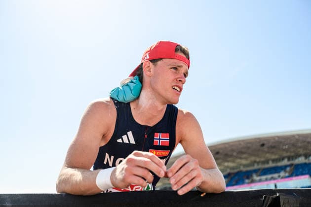August 12, 2026: Sander Aae Skotheim of Norway competes in the men’s decathlon shot put during Day 3 of the 2026 European Athletics Championships on August 12, 2026 in Birmingham. Photo by Mathias Bergeld. BILDBYRAN code MB MT1066. track and field, athletics, friidrett, friidrotts EM, 2026 European Athletics Championships, 3 BBENG, Norway, decathlon, tikamp, tiokamp Copyright: MATHIASxBERGELD BB260812MB052