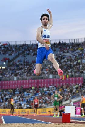 European Athletics Championships Birmingham 2026 - Miltiadis Tentoglou of Greece in action during the Men s Long Jump Final at the European Athletics Championships Birmingham 2026, Birmingham, Britain, 11 August 2026. IMAGO ONE INCH PRODUCTIONS Birmingham BRITAIN Copyright: xOnexInchxProductionsx 7055895