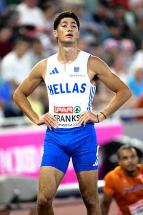 European Athletics Championships Birmingham 2026 - Miltiadis Tentoglou of Greece celebrates winning the Men s Long Jump Final at the European Athletics Championships Birmingham 2026, Birmingham, Britain, 11 August 2026. IMAGO ONE INCH PRODUCTIONS Birmingham BRITAIN Copyright: xOnexInchxProductionsx 7055985