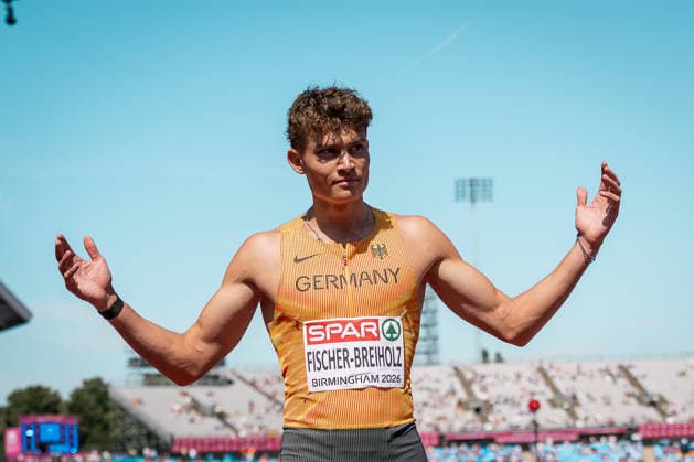 Owe Fischer Breiholz Koenigsteiner LV, Men s 400m Hurdles, GBR, Track and Field, Athletics, 2026 European Athletics Championships, 2026 European Track and Field Championships, Birmingham 2026, August 9, 2026, GBR, Track and Field, Athletics, 2026 European Athletics Championships, 2026 European Track and Field Championships, Birmingham 2026, August 9, 2026, Birmingham Copyright: xStefanxMayerx EP_SMR