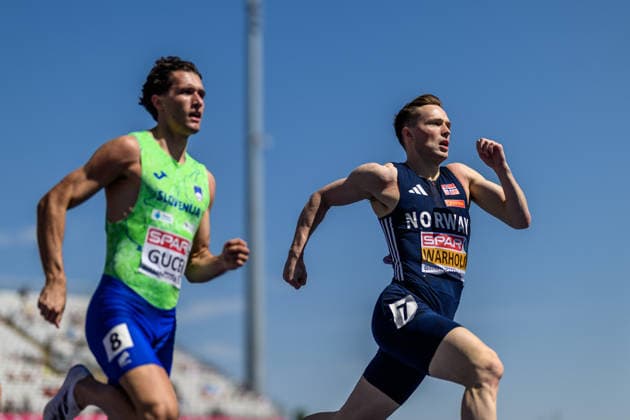August 12, 2026: Karsten Warholm of Norway competes in the men’s heptathlon 400-meter hurdles semifinal during Day 3 of the 2026 European Athletics Championships on August 12, 2026 in Birmingham. Photo by Mathias Bergeld, BILDBYRAN, code MB MT1066. track and field, athletics, friidrett, friidrotts EM, 2026 European Athletics Championships, 3 BBENG, Norway, hurdles, hekk, häck Copyright: MATHIASxBERGELD BB260812MB075