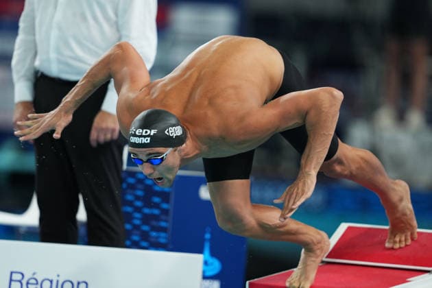 Thomas Ceccon from Italy at the Swimming European Aquatics Championships Paris 2026, Paris, August 12, 2026 .  Copyright: xGianxMattiaxD Alberto LaPressex