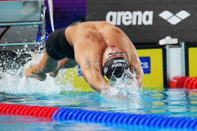 Thomas Ceccon from Italy at the Swimming European Aquatics Championships Paris 2026, Paris, August 12, 2026 .  Copyright: xGianxMattiaxD Alberto LaPressex