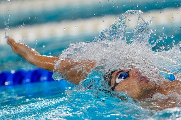 Thomas Ceccon from Italy at the Swimming European Aquatics Championships Paris 2026, Paris, August 12, 2026 .  Copyright: xGianxMattiaxD Alberto LaPressex