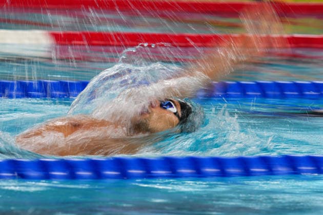 Thomas Ceccon from Italy at the Swimming European Aquatics Championships Paris 2026, Paris, August 12, 2026 .  Copyright: xGianxMattiaxD Alberto LaPressex