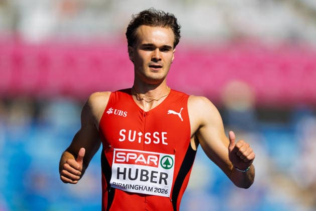 BIRMINGHAM, UNITED KINGDOM - AUGUST 12: Andrin Huber of Switzerland competes in the Men s Decathlon during the European Athletics Championships at Alexander Stadium on August 12, 2026 in Birmingham, United Kingdom. England United Kingdom Copyright: xBEAUTIFULxSPORTS TobiasxLacknerx