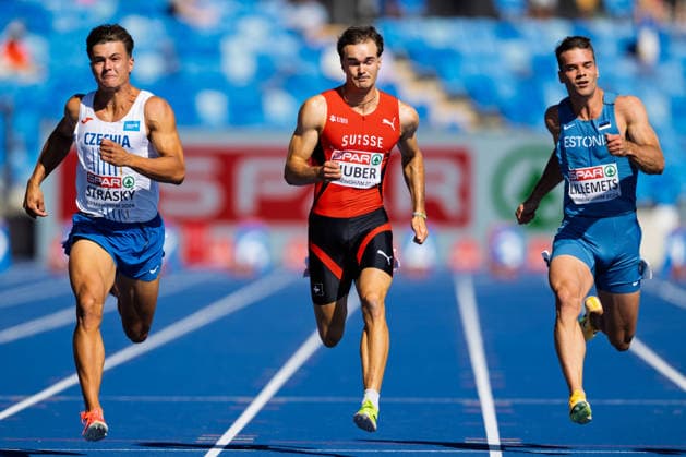 BIRMINGHAM, UNITED KINGDOM - AUGUST 12: Andrin Huber of Switzerland competes in the Men s Decathlon during the European Athletics Championships at Alexander Stadium on August 12, 2026 in Birmingham, United Kingdom. England United Kingdom Copyright: xBEAUTIFULxSPORTS TobiasxLacknerx
