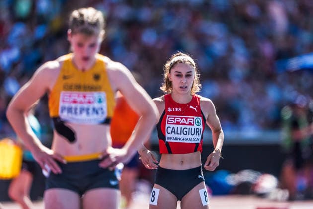 European Athletics Championships, Birmingham, August 12, 2026 BIRMINGHAM, UNITED KINGDOM AUGUST 12 Iris Caligiuri of Switzerland prepares for the first round of the women s 200-meter race on August 12, 2026, in Birmingham, United Kingdom Copyright: xBEAUTIFULxSPORTS UlfxSchillerx
