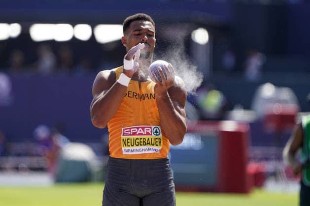 Birmingham, Track and Field, Athletics, EAA, 2026 European Athletics Championships in Birmingham, 10 08 17–08 20 26, Alexander Stadium, Birmingham, United Kingdom, Decathlon, Shot Put, Leo Neugebauer, Germany (GER), Copyright Gladys Chai von der Laage