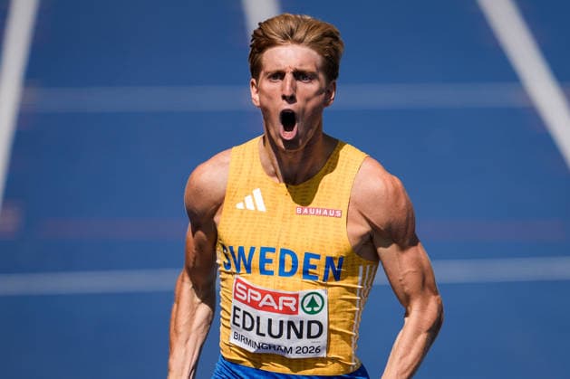 2026 European Outdoor Athletics Championships, Day 3, Birmingham, England 20260812 Oskar Edlund of Sweden in the men’s 400-meter hurdles semifinal at the 2026 European Athletics Championships at Alexander Stadium in Birmingham on Wednesday. Photo: Beate Oma Dahle, NTB, Birmingham, England. EDITORIAL USE ONLY. RESTRICTED USE FOR BETTING COMPANIES  Copyright: xBeatexOmaxDahlex xNTBx