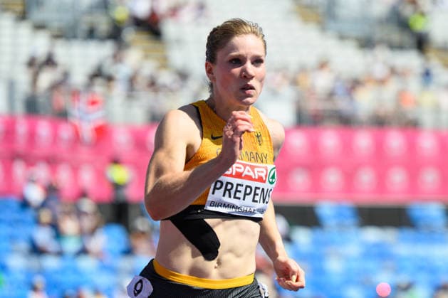 BIRMINGHAM, GREAT BRITAIN - August 12: Talea Prepens (Germany) during the 200 metres round one heat race during the European Athletics Championships 2026 at Alexander Stadium in Birmingham, Great Britain (Photo by Sven Beyrich Sports Press Photo) Copyright: xSvenxBeyrich SportsxPressxPhotox Sportspressphoto_SPR204537