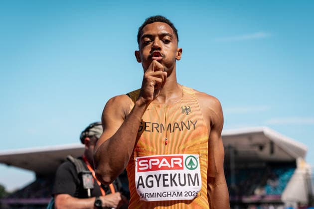 Emil Agyekum, SCC Berlin, Men s 400m Hurdles, GBR, Track and Field, Athletics, 2026 European Athletics Championships, 2026 European Track and Field Championships, Birmingham 2026, August 9, 2026, GBR, Track and Field, Athletics, 2026 European Athletics Championships, 2026 European Track and Field Championships, Birmingham 2026, August 9, 2026, Birmingham Copyright: xStefanxMayerx EP_SMR