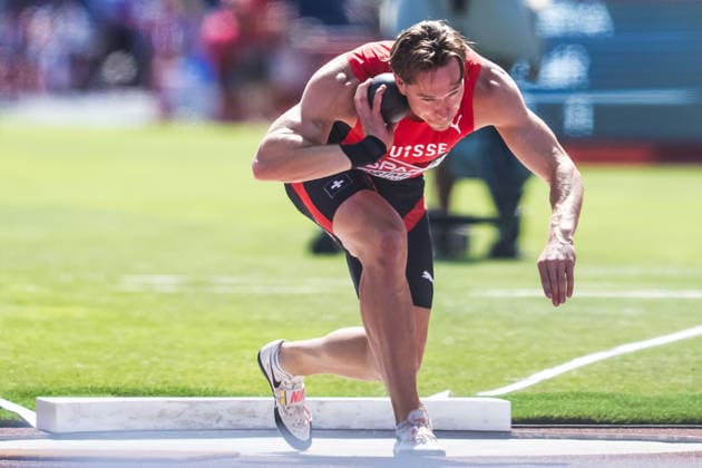 European Athletics Championships, Birmingham, August 12, 2026 BIRMINGHAM, UNITED KINGDOM AUGUST 12 Nino Portmann of Switzerland competes in the shot put event of the men s decathlon on August 12, 2026, in Birmingham, United Kingdom Copyright: xBEAUTIFULxSPORTS UlfxSchillerx