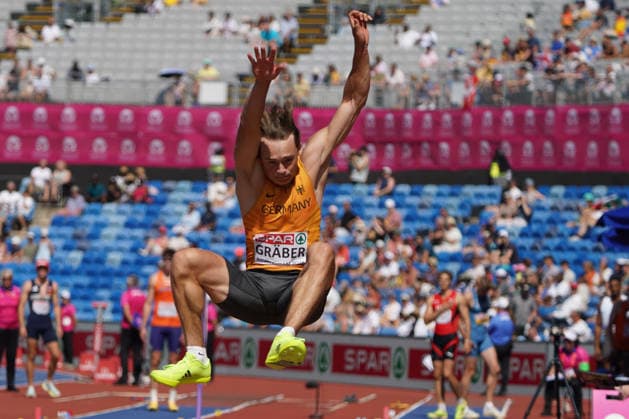 Birmingham, Track and Field, Athletics, EAA, 2026 European Athletics Championships in Birmingham, August 10–17, 2026, Alexander Stadium, Birmingham, United Kingdom, Decathlon, Long Jump, Amateus Gräber, Germany, Copyright Gladys Chai von der Laage