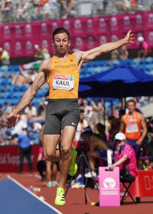 Birmingham, Track and Field, Athletics, EAA, 2026 European Athletics Championships in Birmingham, 10 08 17–08 20 26, Alexander Stadium, Birmingham, United Kingdom, Decathlon, Long Jump, Niklas Kaul, Germany (GER) Copyright Gladys Chai von der Laage