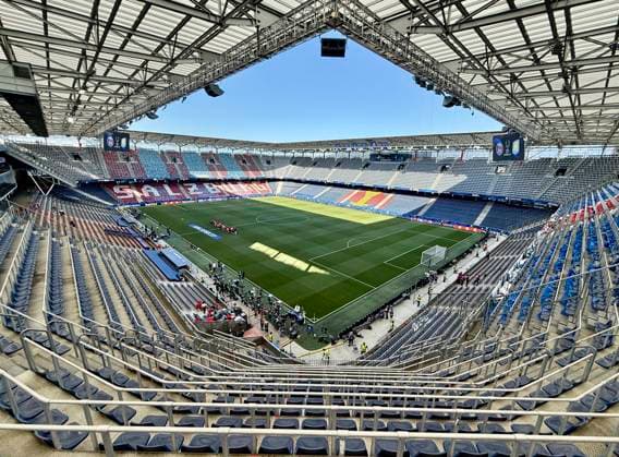 August 12, 2026, Soccer: 2026 UEFA Super Cup Final in Salzburg, Austria; Paris Saint-Germain vs. Aston Villa, at the Red Bull Arena in Wals near Salzburg. Stadium overview