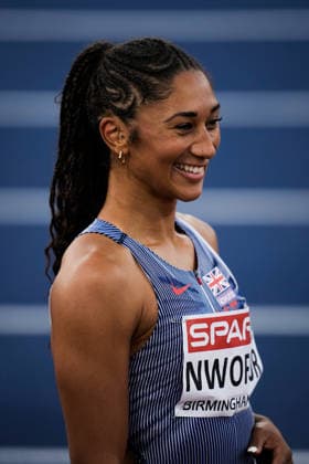 2026 European Outdoor Athletics Championships, Day 2, Birmingham, England 20260811 Emma Nwofor of Great Britain after the women’s 100-meter hurdles semifinal at the 2026 European Athletics Championships at Alexander Stadium in Birmingham on Tuesday. Photo: Beate Oma Dahle, NTB, Birmingham, England. EDITORIAL USE ONLY. RESTRICTED USE FOR BETBETTING COMPANIES  Copyright: xBeatexOmaxDahlex xNTBx
