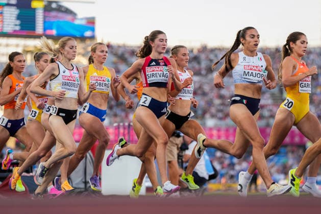 2026 European Outdoor Athletics Championships, Day 2, Birmingham, England 20260811 Anna Marie Nordengen Sirevag in the women’s 5,000-meter final at the 2026 European Athletics Championships at Alexander Stadium in Birmingham on Tuesday. Photo: Beate Oma Dahle, NTB, Birmingham, England. EDITORIAL USE ONLY. RESTRICTED USE FOR BETTING COMPANIES  Copyright: xBeatexOmaxDahlex xNTBx