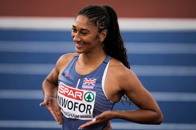 2026 European Outdoor Athletics Championships, Day 2, Birmingham, England 20260811 Emma Nwofor of Great Britain after the women’s 100-meter hurdles semifinal at the 2026 European Athletics Championships at Alexander Stadium in Birmingham on Tuesday. Photo: Beate Oma Dahle, NTB, Birmingham, England. EDITORIAL USE ONLY. RESTRICTED USE FOR BETBETTING COMPANIES  Copyright: xBeatexOmaxDahlex xNTBx