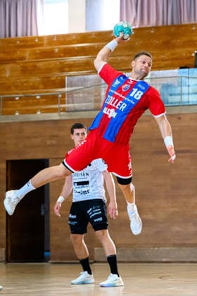 Bietigheim HBL 26 27 SG BBM Bietigheim Pfadi Winterthur Fabian Wiederstein Bietigheim Bietigheim Bissingen Halle am Viadukt Baden-Württemberg Germany
