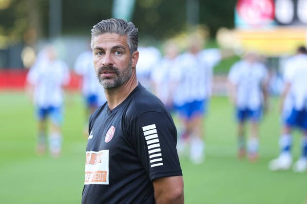 August 12, 2026, Soccer, Men s, Regionalliga Nord, Matchday 16, FC Eintracht Norderstedt vs. BSV Kickers Emden Coach Özden Kocadal, FC Eintracht Norderstedt