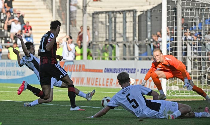 August 12, 2026, xjhx, Soccer Friendly Match, FSV Frankfurt vs. Eintracht Frankfurt, Younes Ebnoutalib (Eintracht Frankfurt), Phil Kemper (FSV Frankfurt), Lucas Becker (FSV Frankfurt), Frankfurt am Main