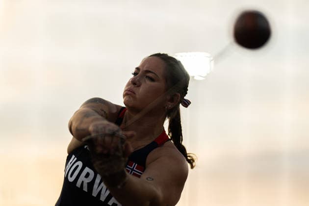 August 12, 2026: Beatrice Nedberge Llano of Norway competes in the women’s hammer throw during Day 3 of the 2026 European Athletics Championships on August 12, 2026 in Birmingham. Photo by Mathias Bergeld. BILDBYRAN code MB MT1066. track and field, athletics, friidrett, friidrotts EM, 2026 European Athletics Championships, 3 BBENG  Copyright: MATHIASxBERGELD BB260812MB105