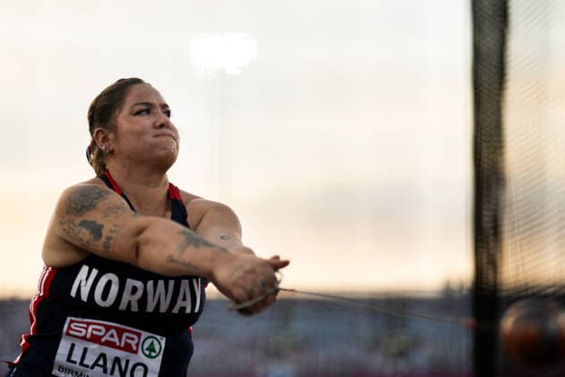August 12, 2026: Beatrice Nedberge Llano of Norway competes in the women’s hammer throw during Day 3 of the 2026 European Athletics Championships on August 12, 2026 in Birmingham. Photo by Mathias Bergeld. BILDBYRAN code MB MT1066. track and field, athletics, friidrett, friidrotts EM, 2026 European Athletics Championships, 3 BBENG  Copyright: MATHIASxBERGELD BB260812MB106