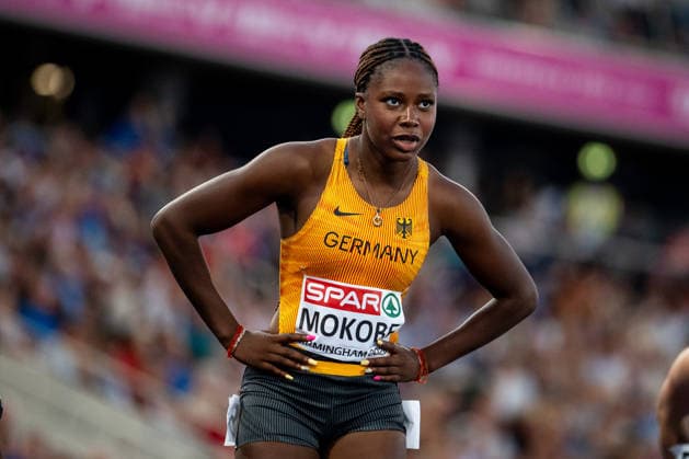August 12, 2026, GBR, Track and Field, 2026 European Championships, Morning Session, Day 3, Birmingham, Judith Bilepo Mokobe (Germany), Women s 200-meter, Semifinals, Alexander Stadium, Birmingham, England, Great Britain Copyright: xNordphoto Memmlerx